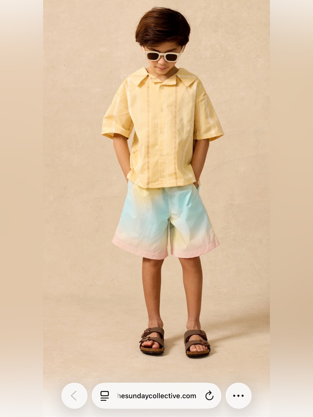 The Sunday Collective tie dye swim shorts NWT